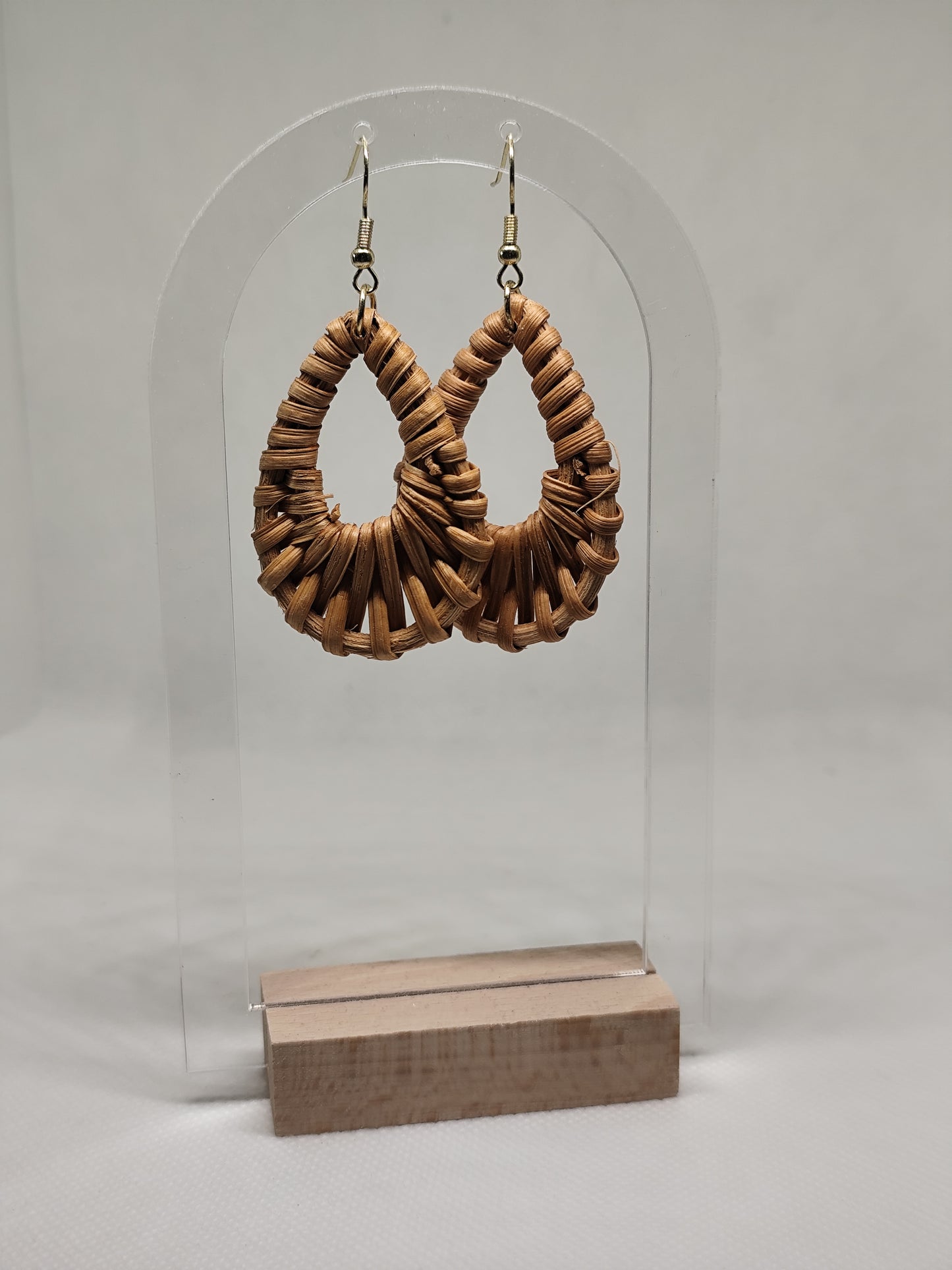 Σκουλαρίκια Rattan οβάλ