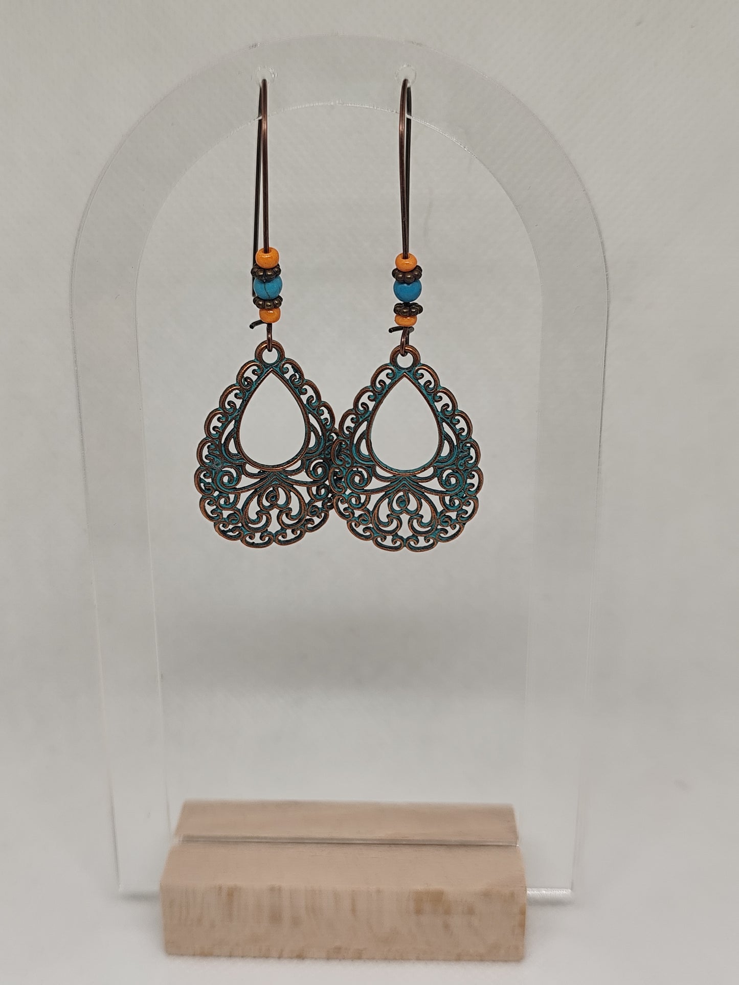 Boho κρεμαστά σκουλαρίκια Δάκρυ