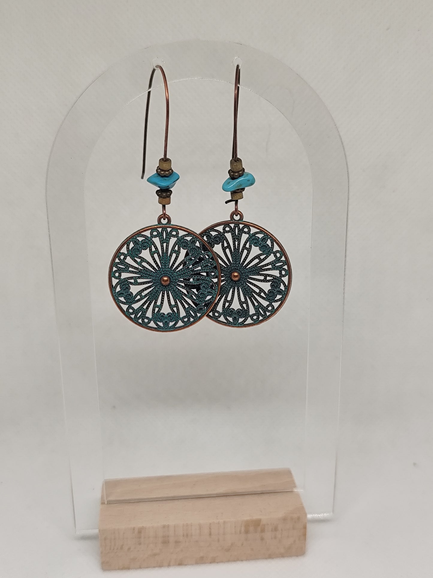 Boho κρεμαστά σκουλαρίκια Crystal